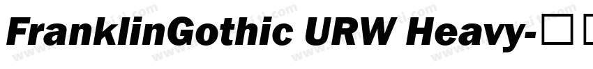 FranklinGothic URW Heavy字体转换